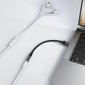 کابل تبدیل Type C به پورت AUX ایس فست مدل J12 طول 15 سانتی متر